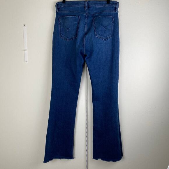 Hudson Barbara Flare Jeans Size 32 Laguna Blue High Rise Stretch Casual Staple - Picture 7 of 14